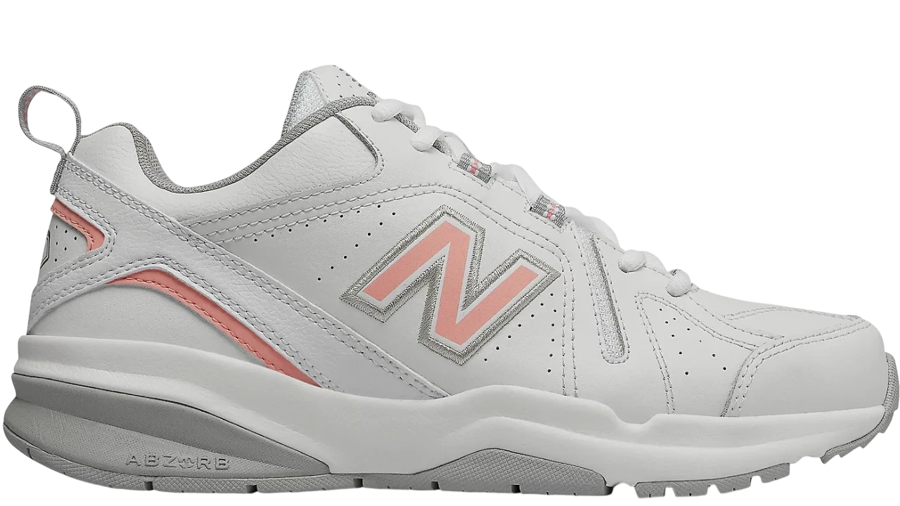 New Balance White Pink