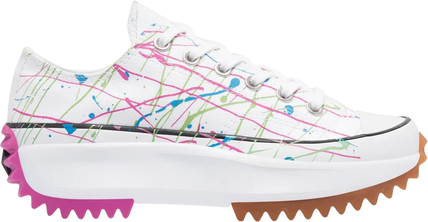 Converse Run Star Hike Ox Paint Splatter White (Women's)