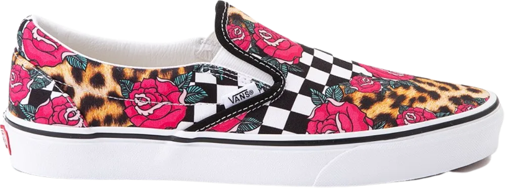 Vans Classic Slip-On Rose Animal Check