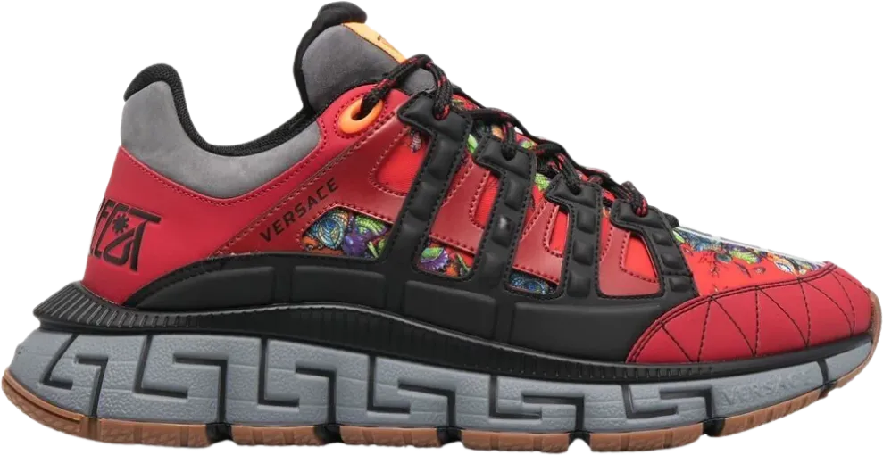 Versace Trigreca Red Black Grey