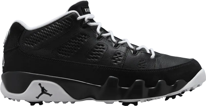Air Jordan 9 Golf Barons  Black White 