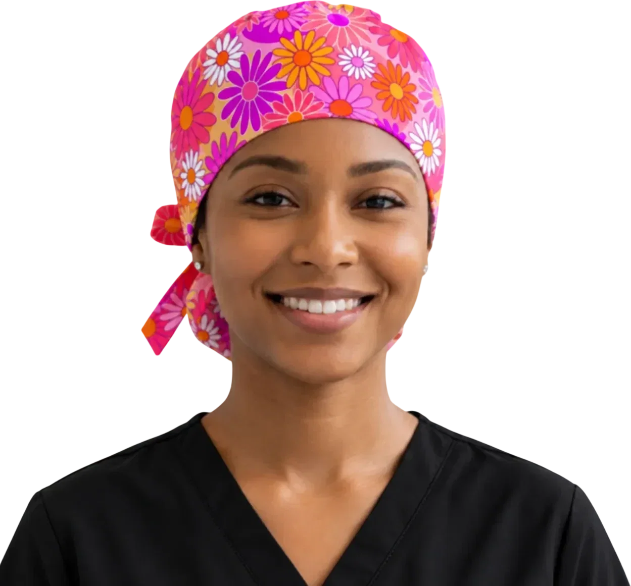 Retro Daisies Scrub Caps