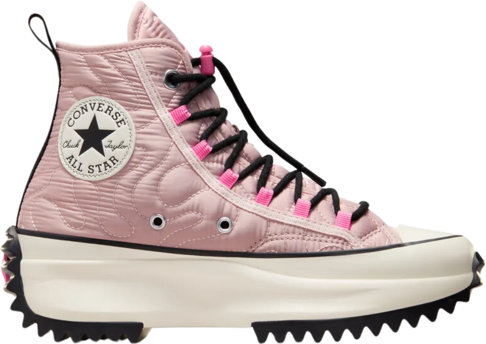 Converse Run Star Hike Platform Quilted Pink Sage