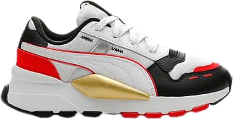 Puma RS 2.0 White Black Red Gold