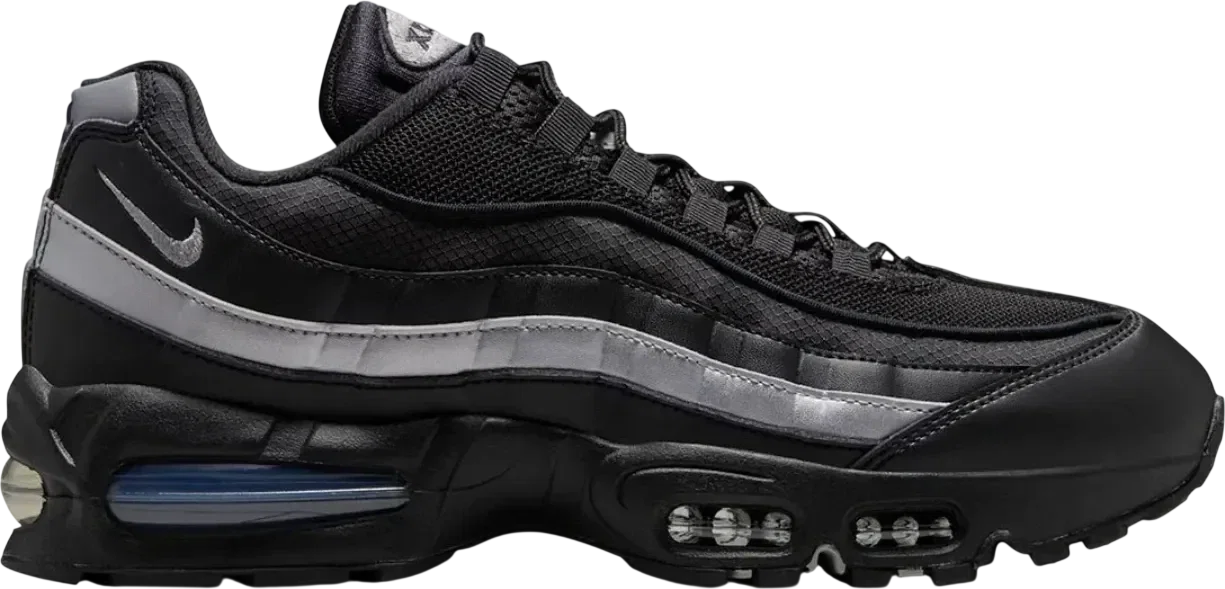 Nike Air Max 95 Big Bubble - Black Metallic Silver