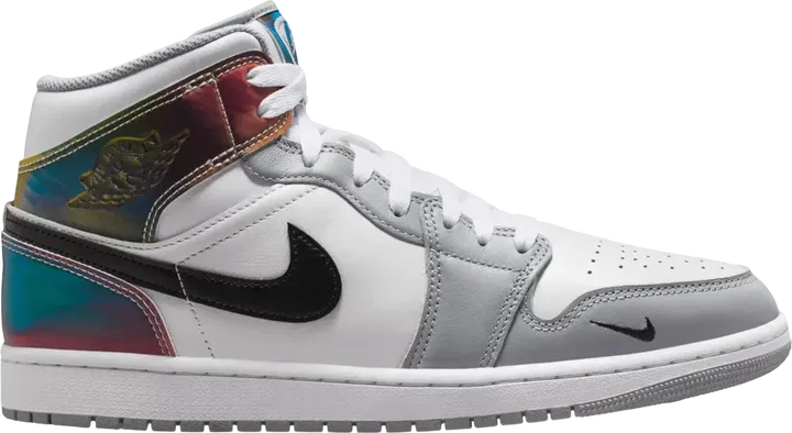 Air Jordan 1 Mid SE White Wolf Grey Black