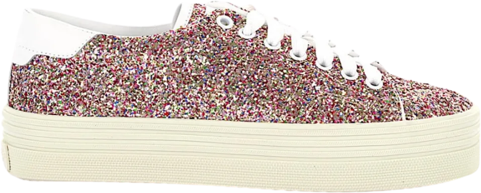 Saint Laurent Lace-Up Multicolor Off White