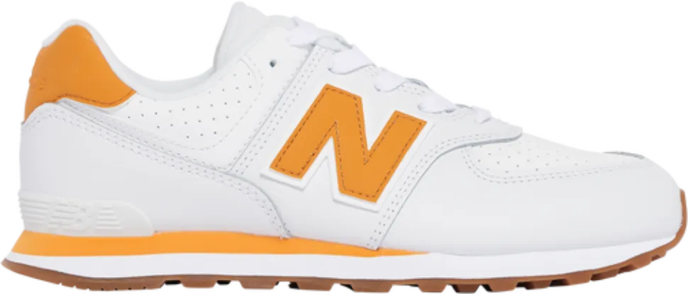 New Balance 574 White Orange