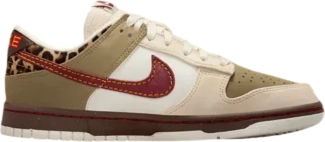 Nike Dunk Low NA29 Khaki Team Red Baroque Brown