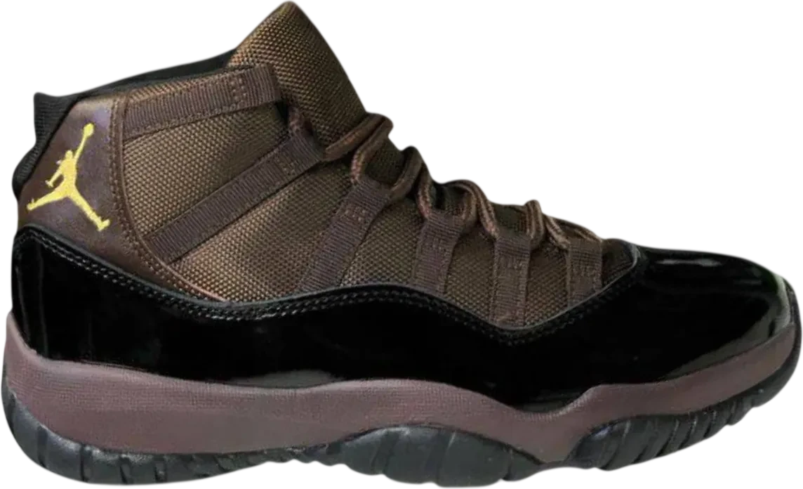 Air Jordan 11 Brown Gold Patent