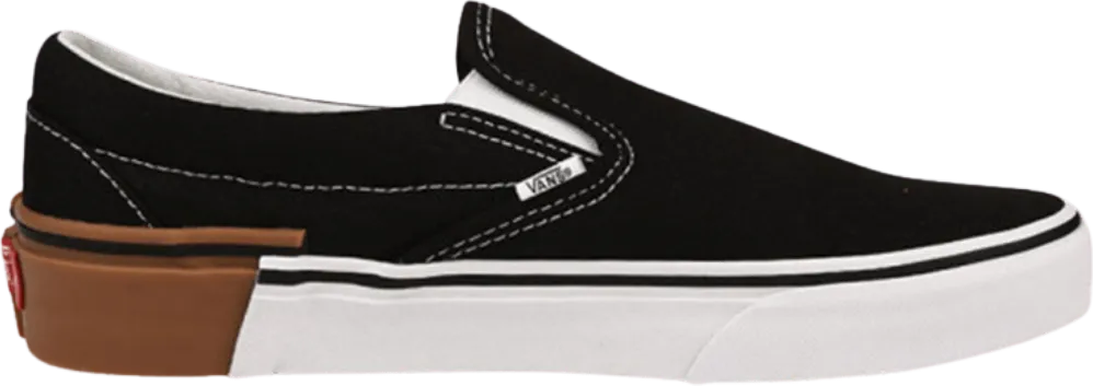 Vans Slip-On Gum Block Black Skate Shoes