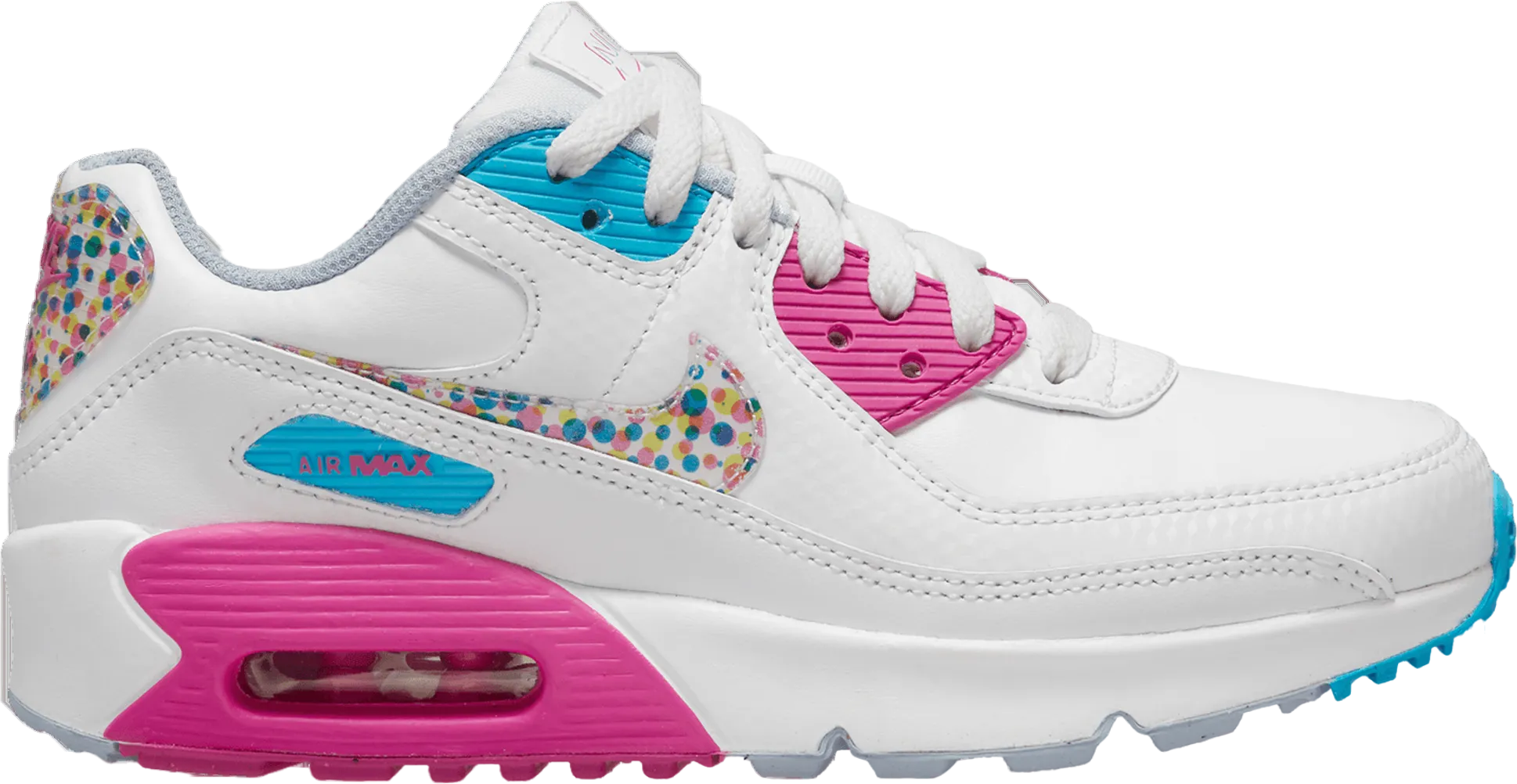 Air Max 90 LTR SE Girls Grade School White / Multicolor