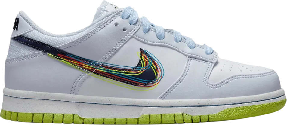 Nike Dunk Low 3D Swoosh Grey (GS)