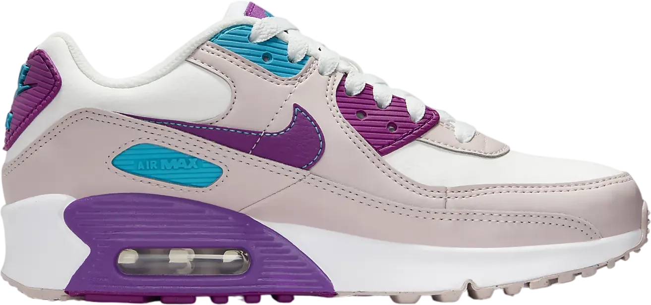 Nike Air Max 90 LTR Summit White Violet Aquamarine