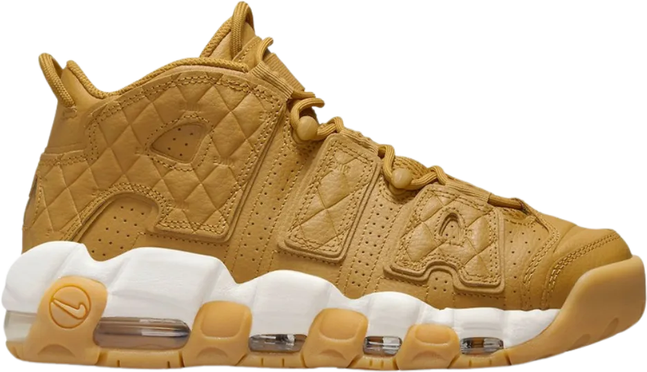 Nike Air More Uptempo Quilted Wheat Gum Light Brown (Women's)